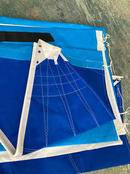 hobie 16 aftermarket main sail blue white medium blue