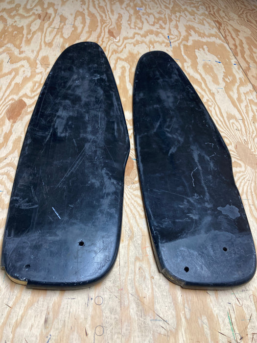 Hobie epo rudder pair used plus a new pair of red padded rudder covers