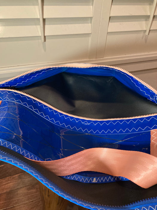 Blue Windsurf Sailcloth tote # 129