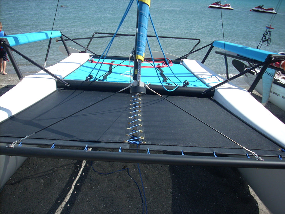 Blue 2003 and Newer Hobie getaway front trampoline Black Mesh