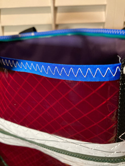 Copy of Cranberry Windsurf Sailcloth tote # 134