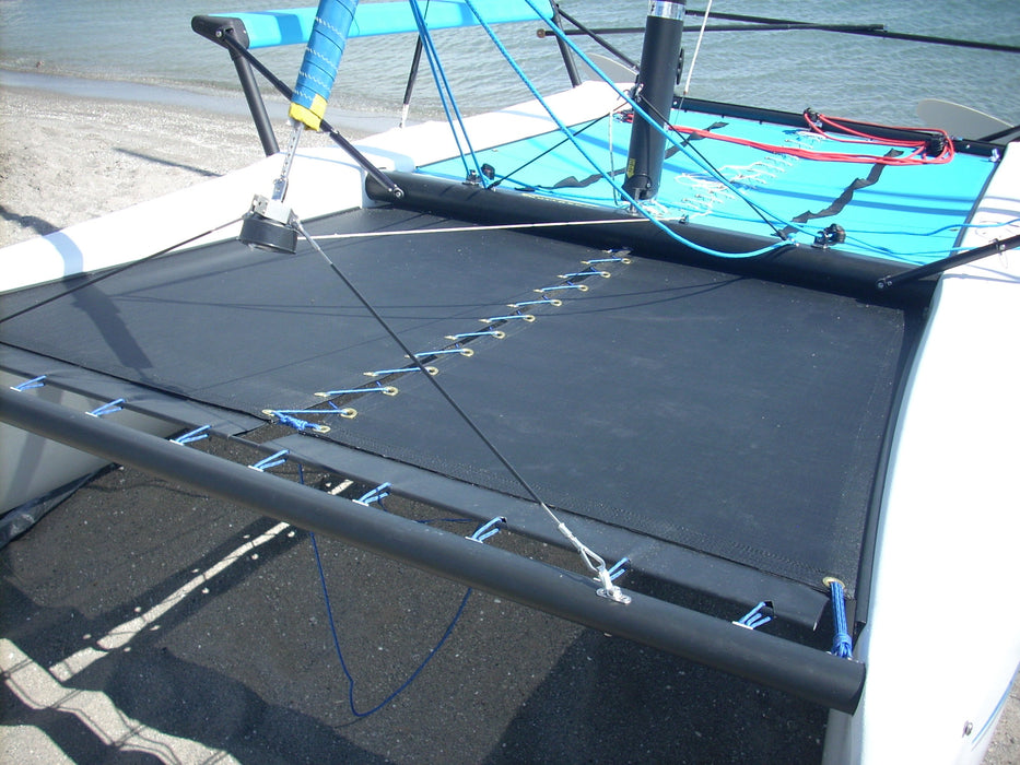 Blue 2003 and Newer Hobie getaway front trampoline Black Mesh
