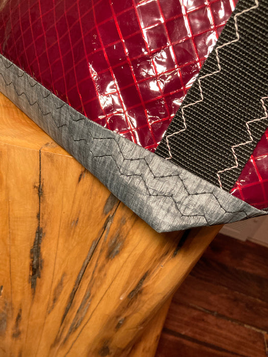 Cranberry Windsurf Sailcloth tote # 123