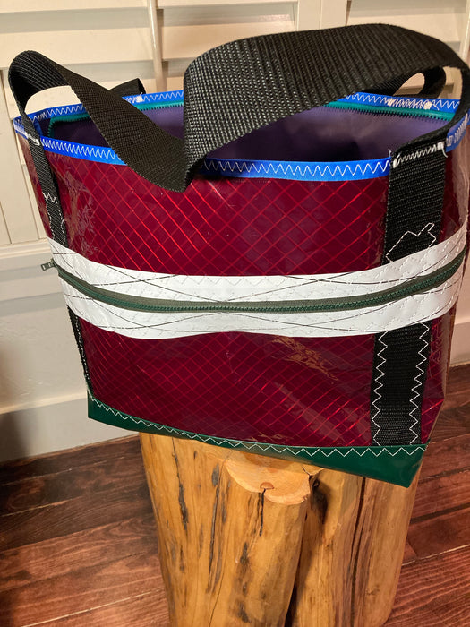 Copy of Cranberry Windsurf Sailcloth tote # 134